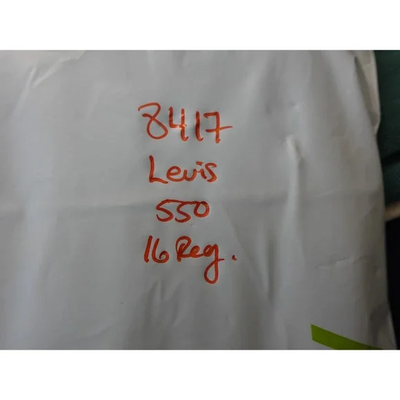 Levis 550 Relaxed Fit Tapered Leg Jeans Mens Black Denim 5-Pocket Pant 28x28 - Picture 14 of 14